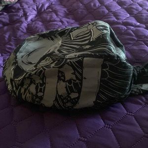 🌹4/$25. Black and grey skull design dew rag